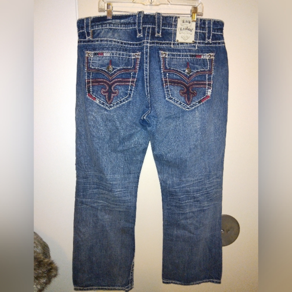 Rock Revival Brett relaxed straight jeans 38